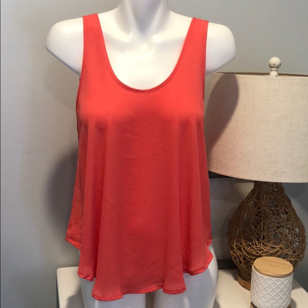 Lush Coral Tank Top - medium